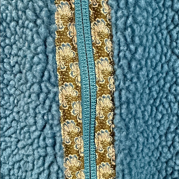 LL BEAN Fuzzy zip up hoodie medium - Picture 5 of 5